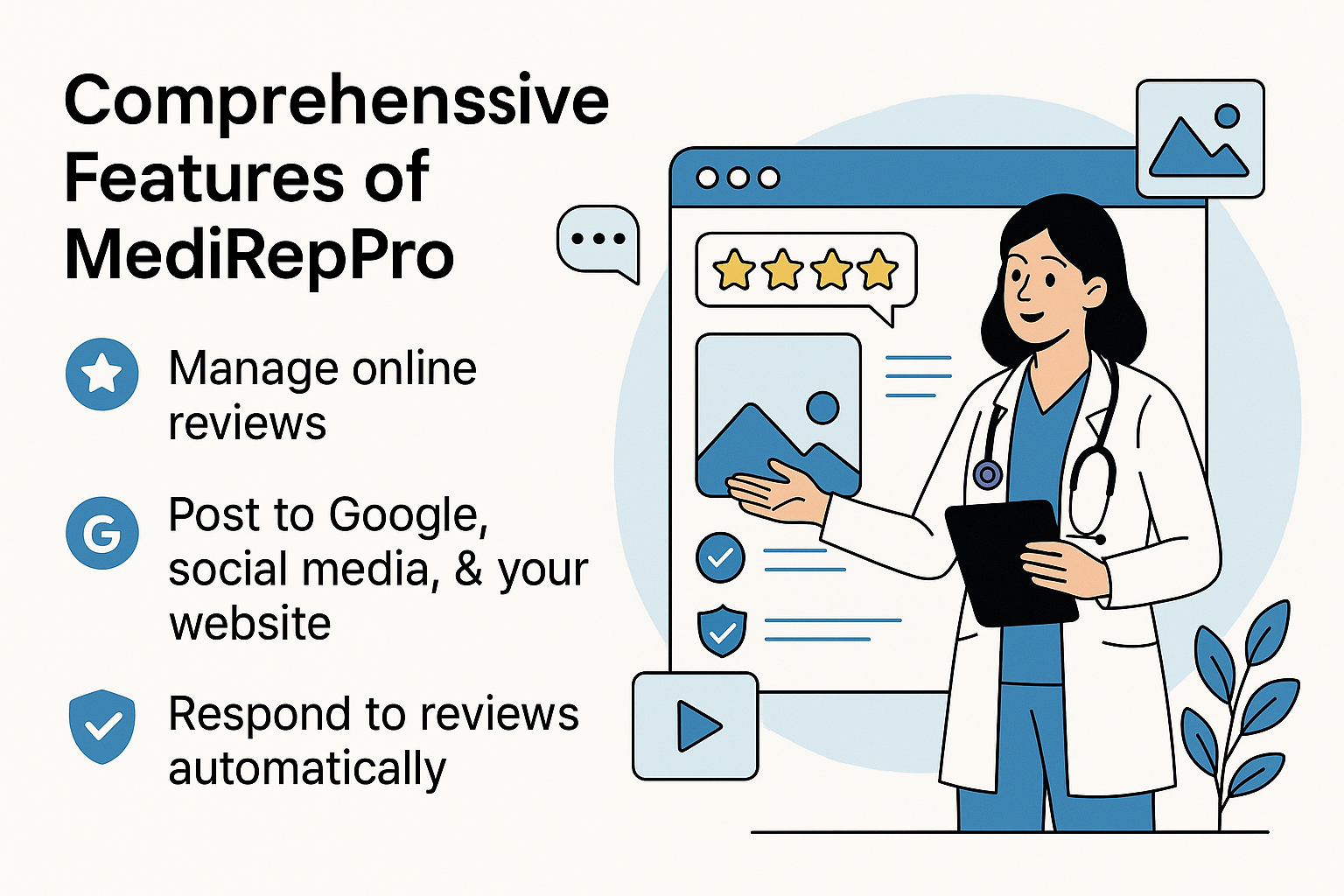 MEDIREPPRO FEATURES